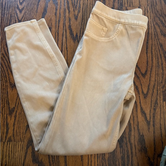 Spanx M Earthy Taupe Soft Knit Stretch Jean-Ish Ankle Skinny Leggings - Picture 3 of 8